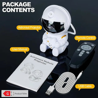 Astronaut Projektor Lampe Sittende med Stjerne