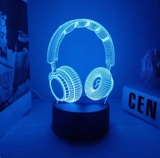 Holografisk Gaming Lampe Hodetelefoner